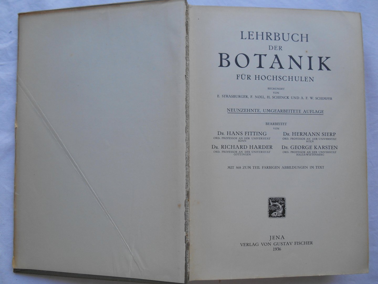 Strasburger, E., Noll, F. u.a. - Lehrbuch der Botanik für Hochschulen