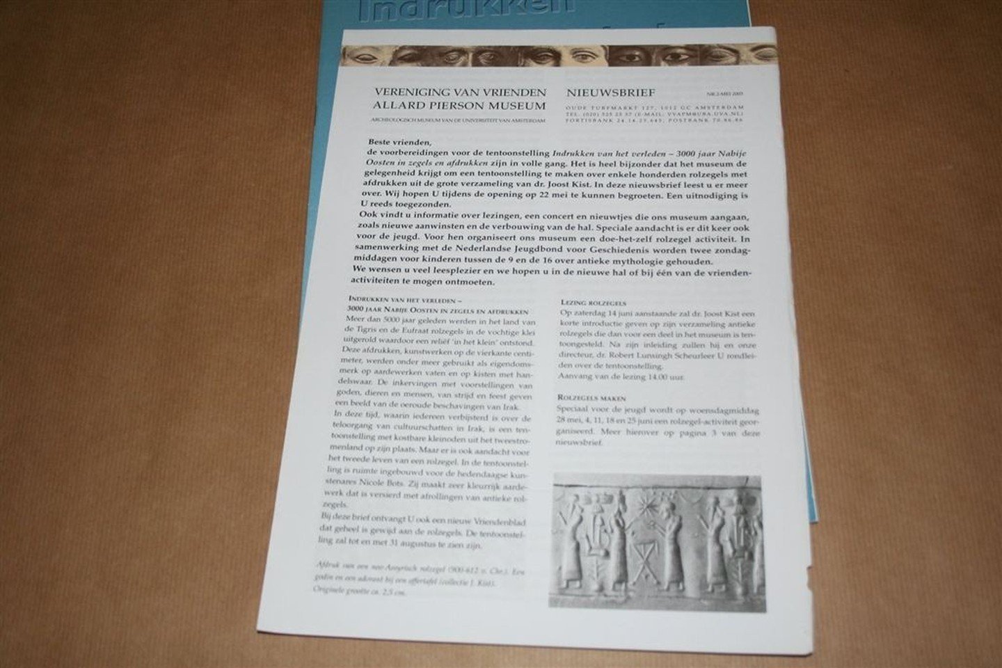 Geralda Jurriaans-Helle - Indrukken van het verleden — 3000 jaar Nabije Oosten in zegels en afdrukken — Mededelingenblad, nr. 84.