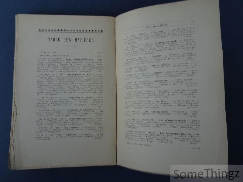 Jansen, J.E. - La Belgique norbertine, ou: L'Ordre de Prémontré en Belgique à travers huit siècles d'existence, 1120-1920