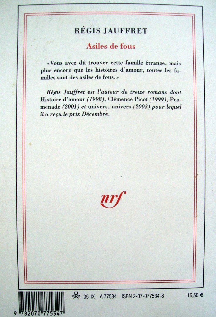 Jauffret, Régis - Asiles de fous (FRANSTALIG)