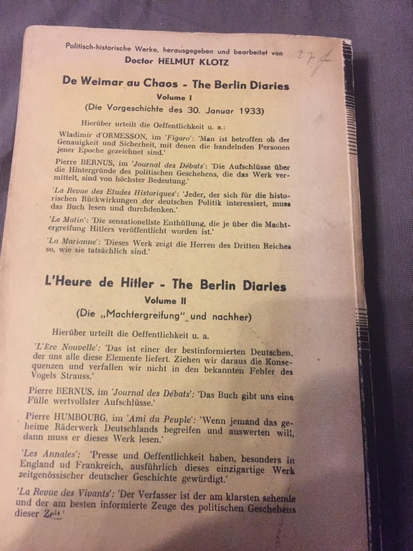 Helmut Klotz - Der neue Deutsche Krieg