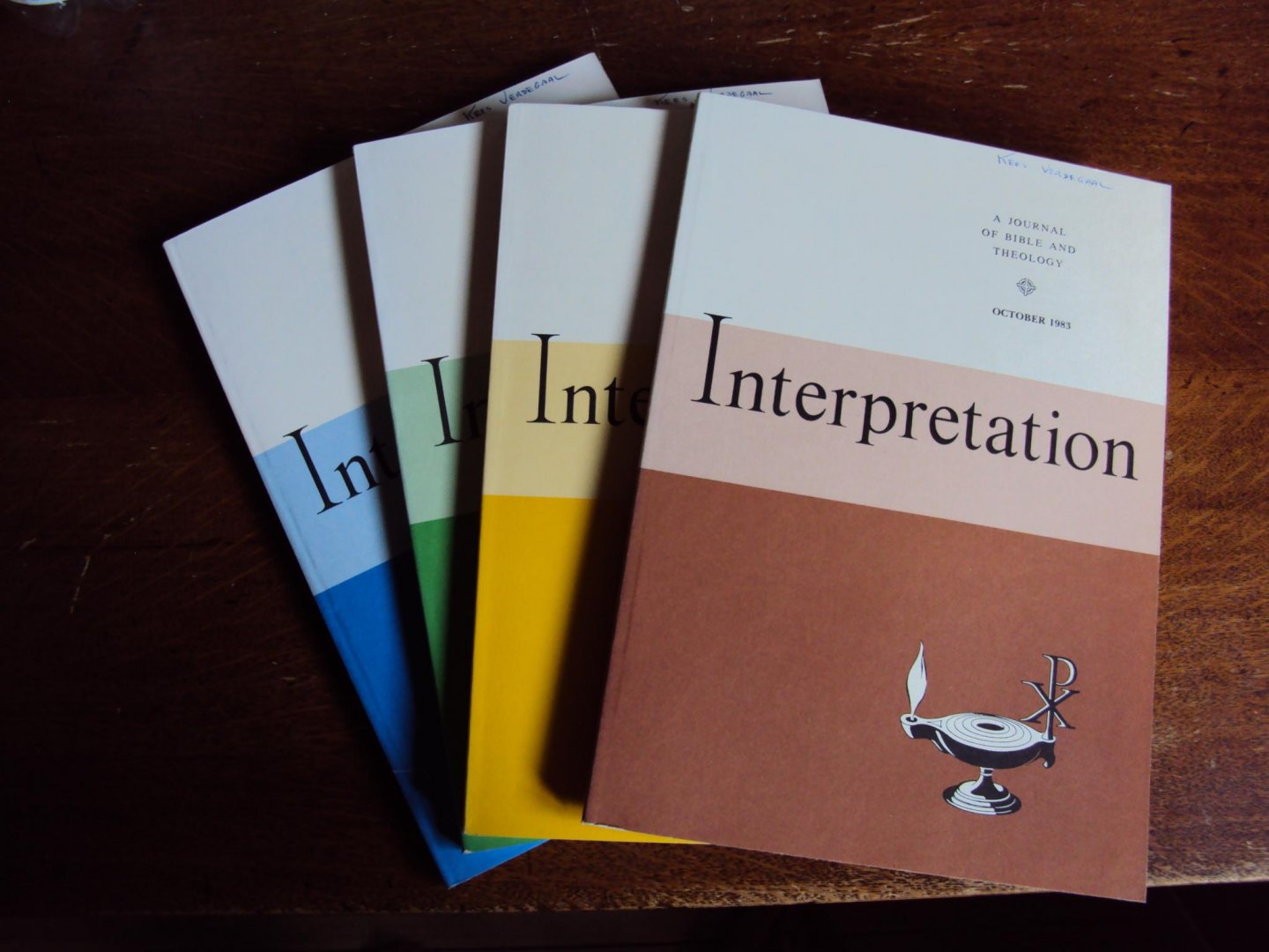  - Interpretation. A Journal of Bible and Theology, Vol. XXXVII nos. 1-4