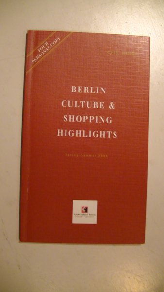 red. - Berlin culture and shopping highlights