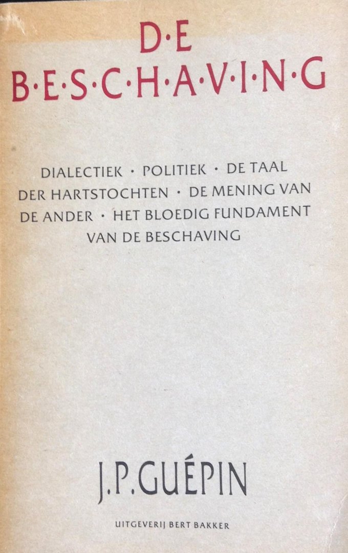 Guepin, J.P. - De beschaving