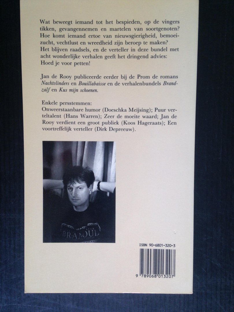 Rooy, Jan de - Hoed je voor petten