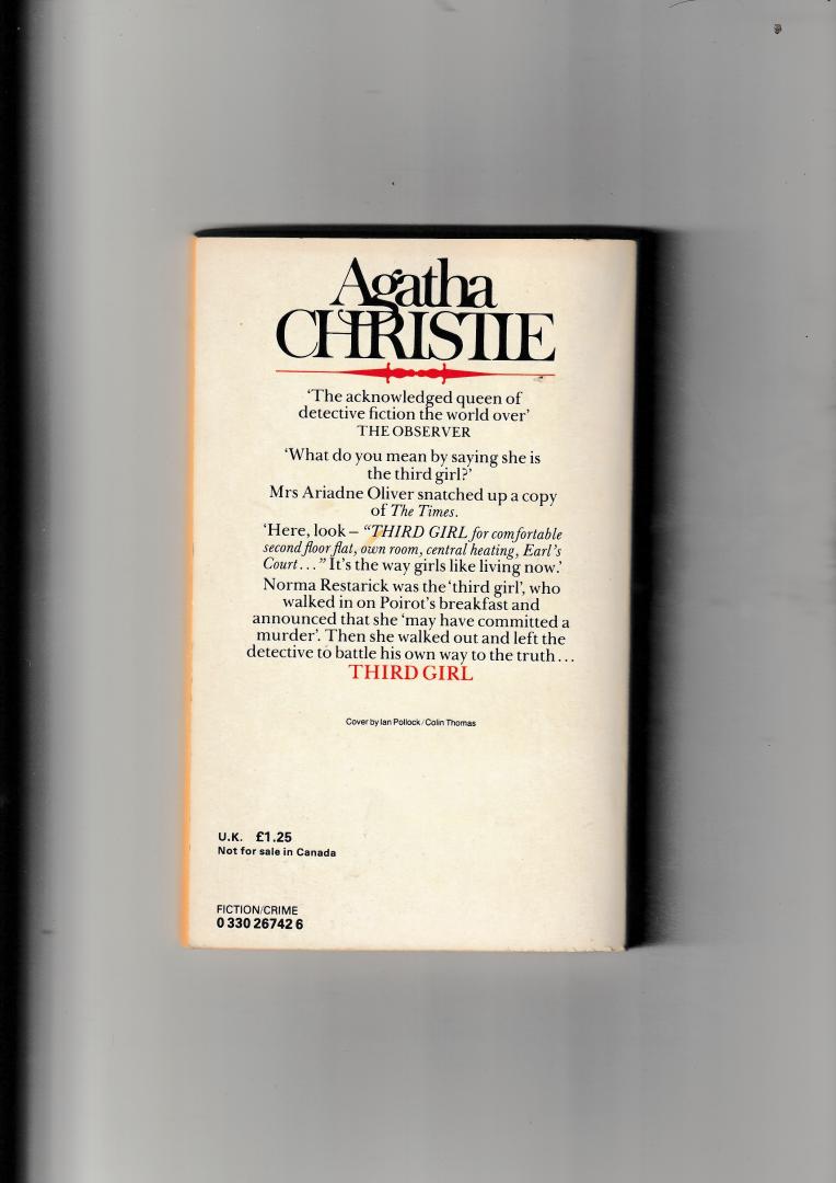 Christie, Agatha - THIRD GIRL