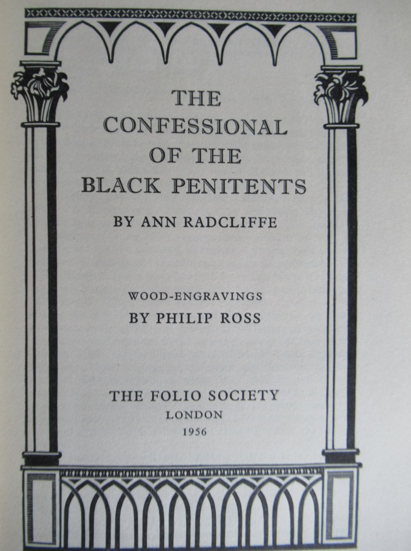 Radcliffe, Ann - The confessional of the black penitents