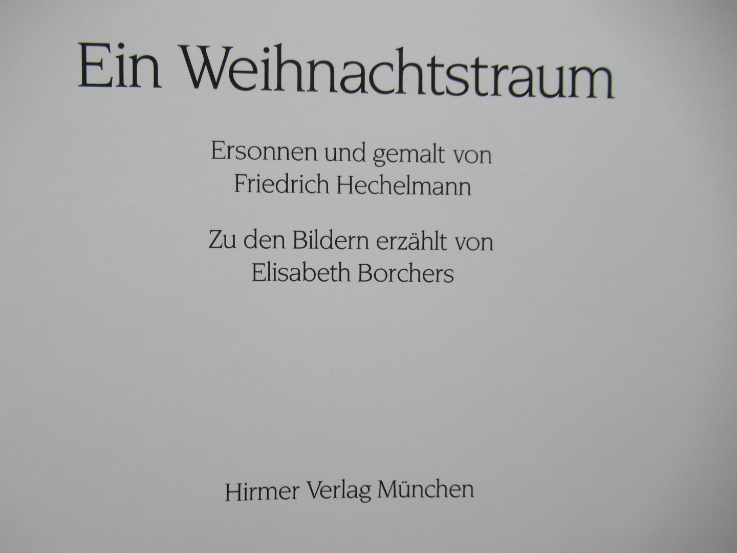Hechelmann, Friedrich - Ein Weihnachtstraum