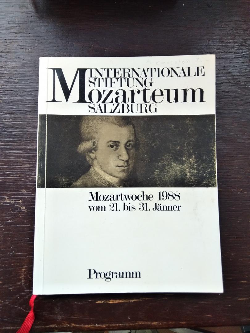 Mozarteum - Mozartwoche 1988