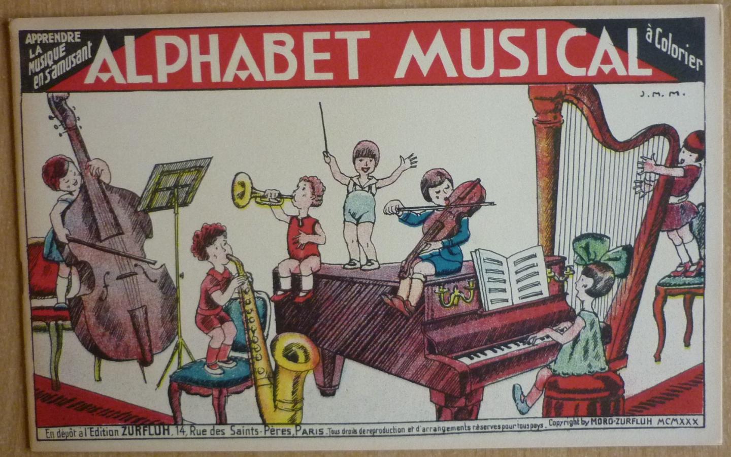  - Alphabet musical  Apprendre la Musique en s'amusant  à colorier