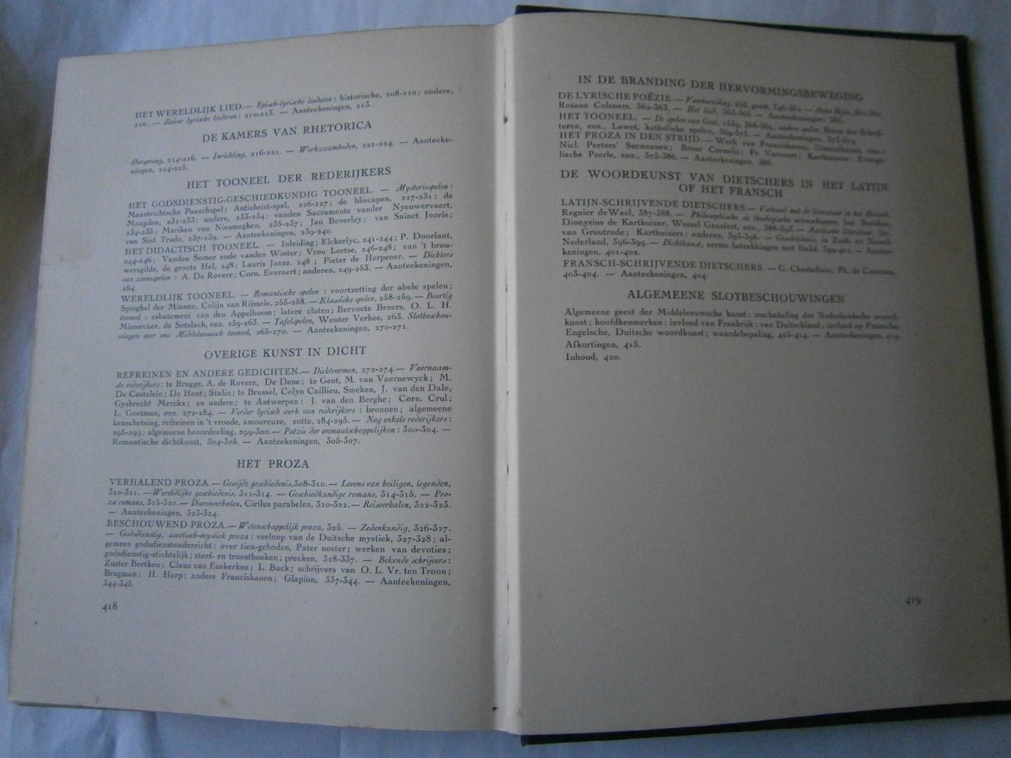 Baur, Prof. Dr. F., Prof. Dr. J. van Mierlo - De letterkunde van de Middeleeuwen deel I en II