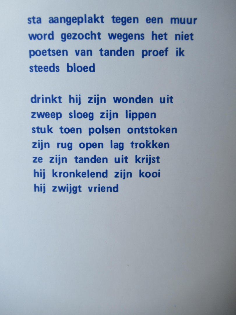 Vogelesang, Hetty - Prikkeldraad delen vriend. 7 gedichten van Hetty Vogelesang