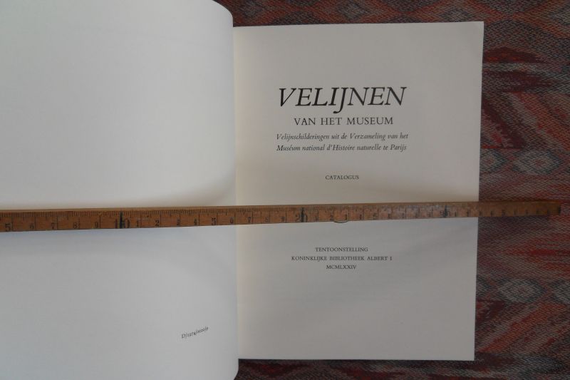 Wittek, Martin (voorwoord). - Velijnen van het Museum. - Velijnschilderingen uit de verzameling van het Museum National d`Histoire Naturelle te Parijs.