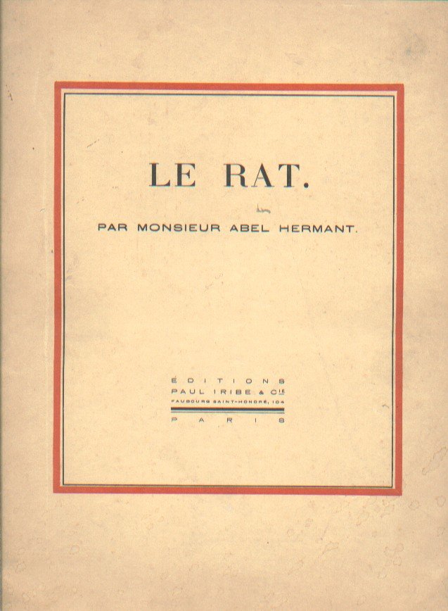 Hermant, Abel - Le Rat.