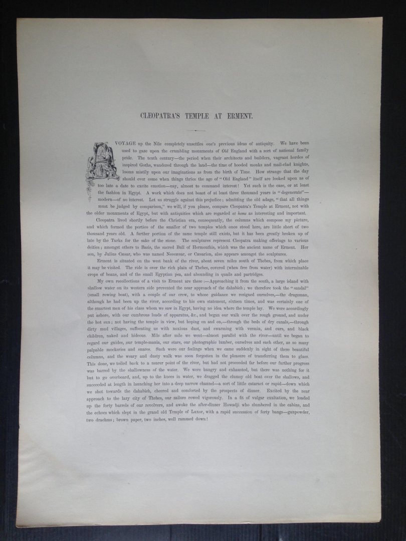 Frith, Francis - Cleopatra’s Remple at Erment, near Thebes, Series Egypt and Palestine