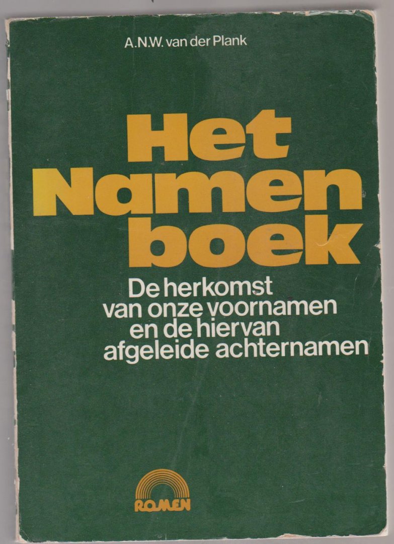 Plank,A.N.W.van der - het namenboek