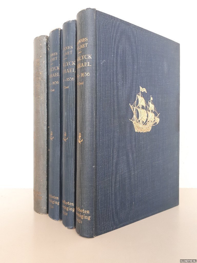Naber, S.P. L'Honoré - Iaerlyck verhael van de verrichtinghen der geoctroyeerde West-Indische Compagnie, in derthien boeken 1624-1636 (4 delen)