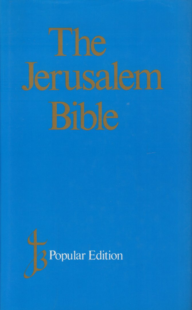 Bijbel - The Jerusalem Bible (Popular Edition), with Abridged Introductions and Notes), 339 pag. hardcover + stofomslag, zeer goede staat