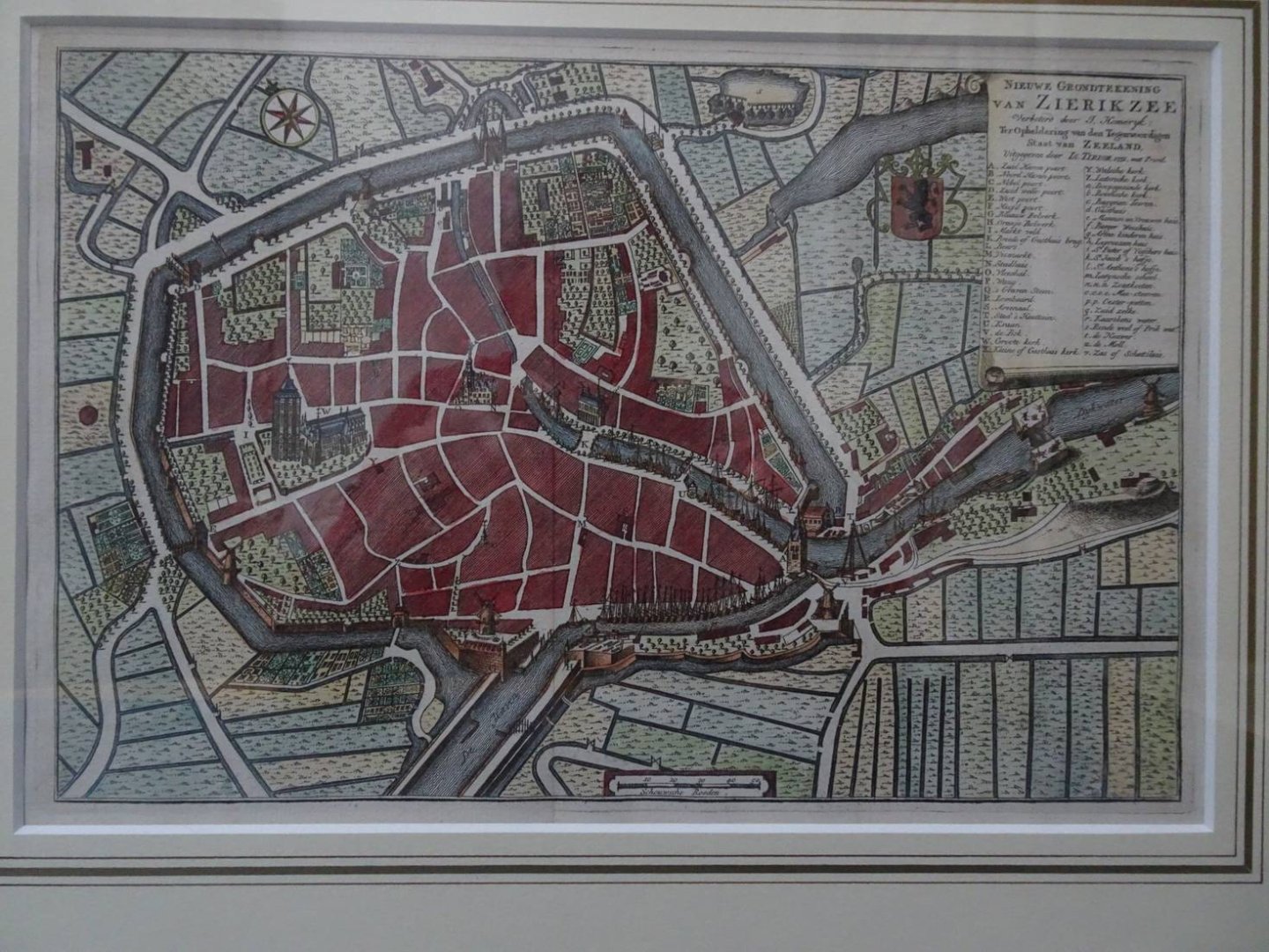 Zierikzee. - Nieuwe Grondtekening van Zierikzee.