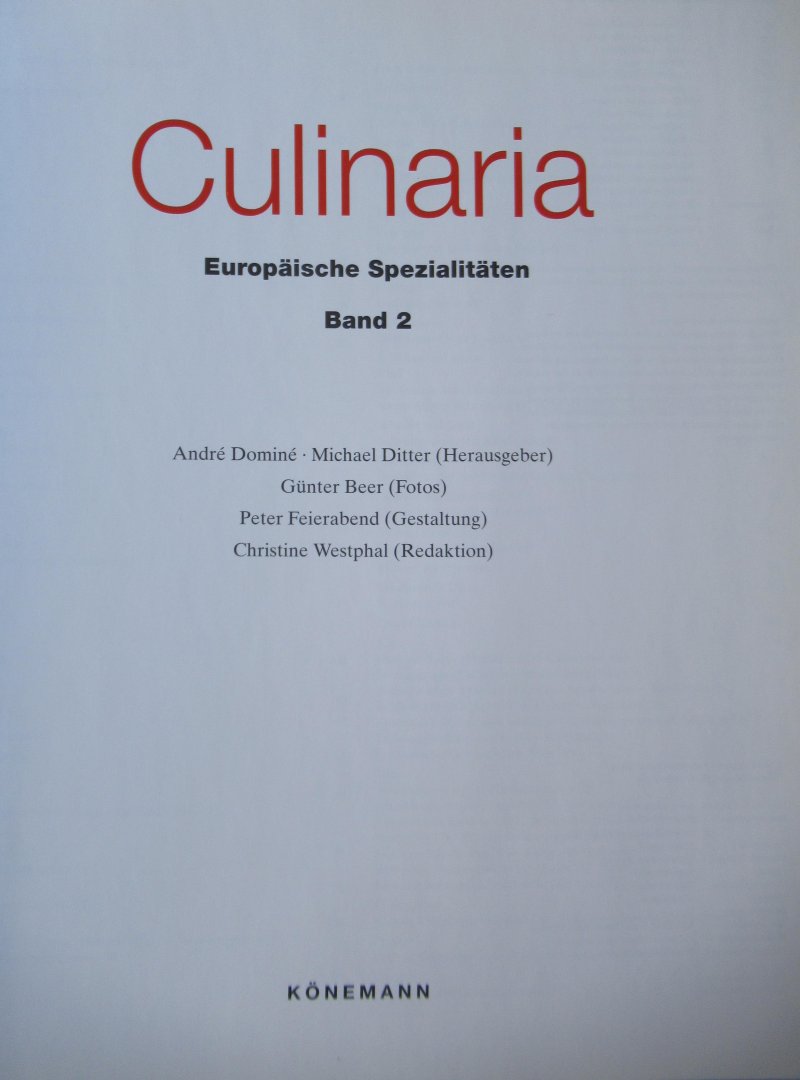  - Culinaria, Europaische Spezialitäten 2 delen