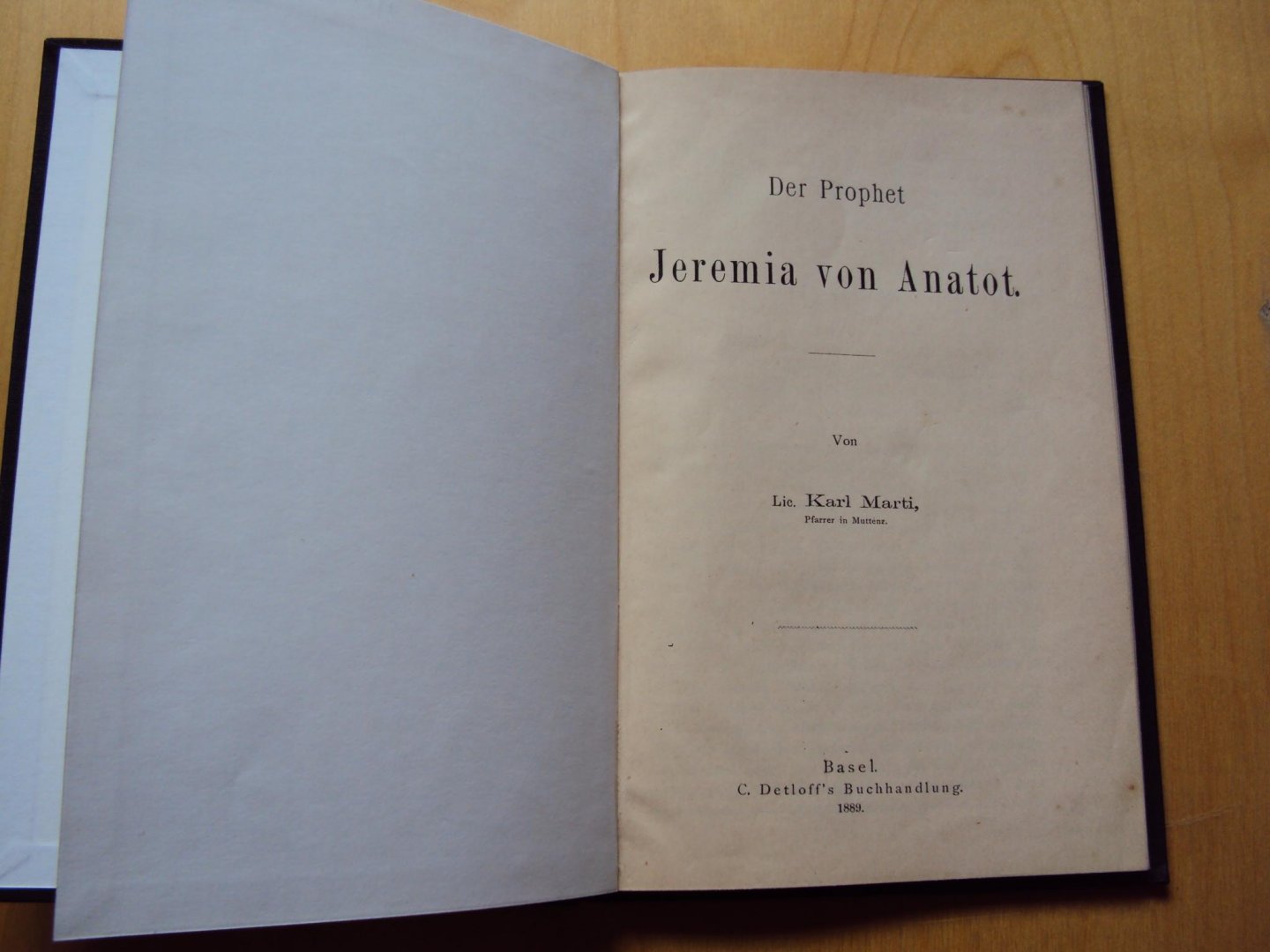 Marti, Karl - Der Prophet Jeremia von Anatot
