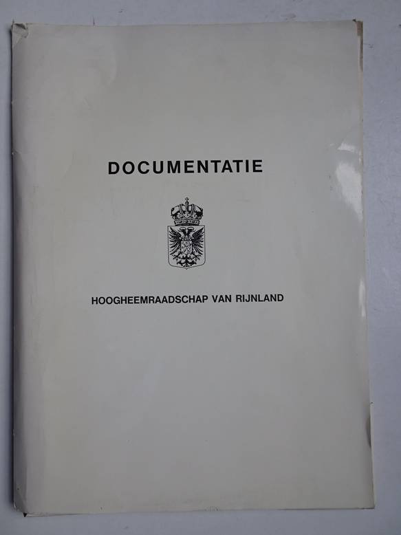Mijksenaar, P.J., Hart, G. 't, e.a.. - Documentatiemap Hoogheemraadschap van Rijnland.