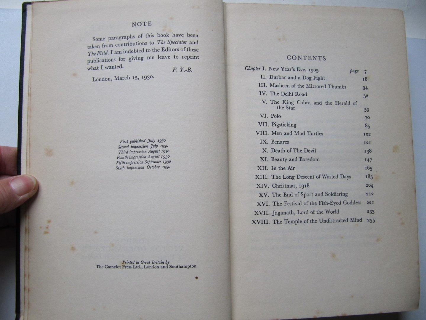 F. Yaets-Brown - Bengal Lancer