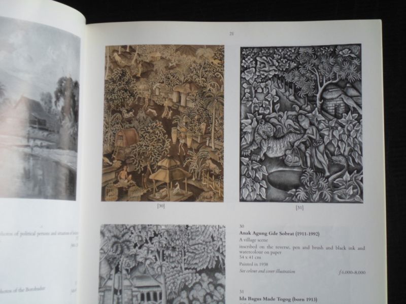 Catalogus Christie's - Indonesian Pictures, Watercolours, Drawings and Works of Art