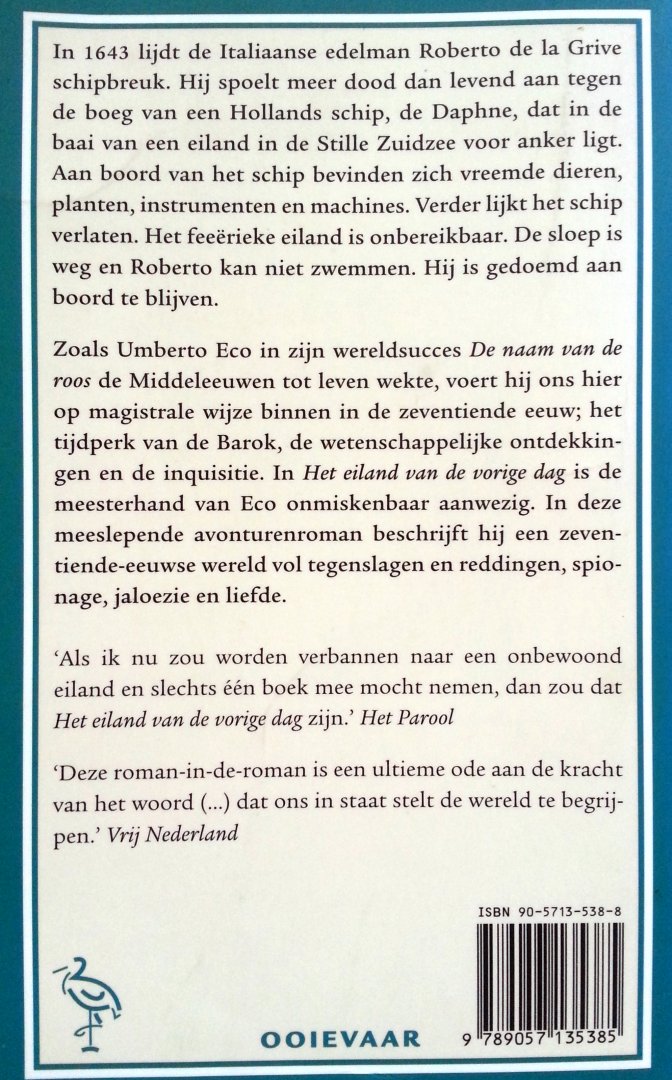 Eco, Umberto - Het eiland van de vorige dag (Ex.1)