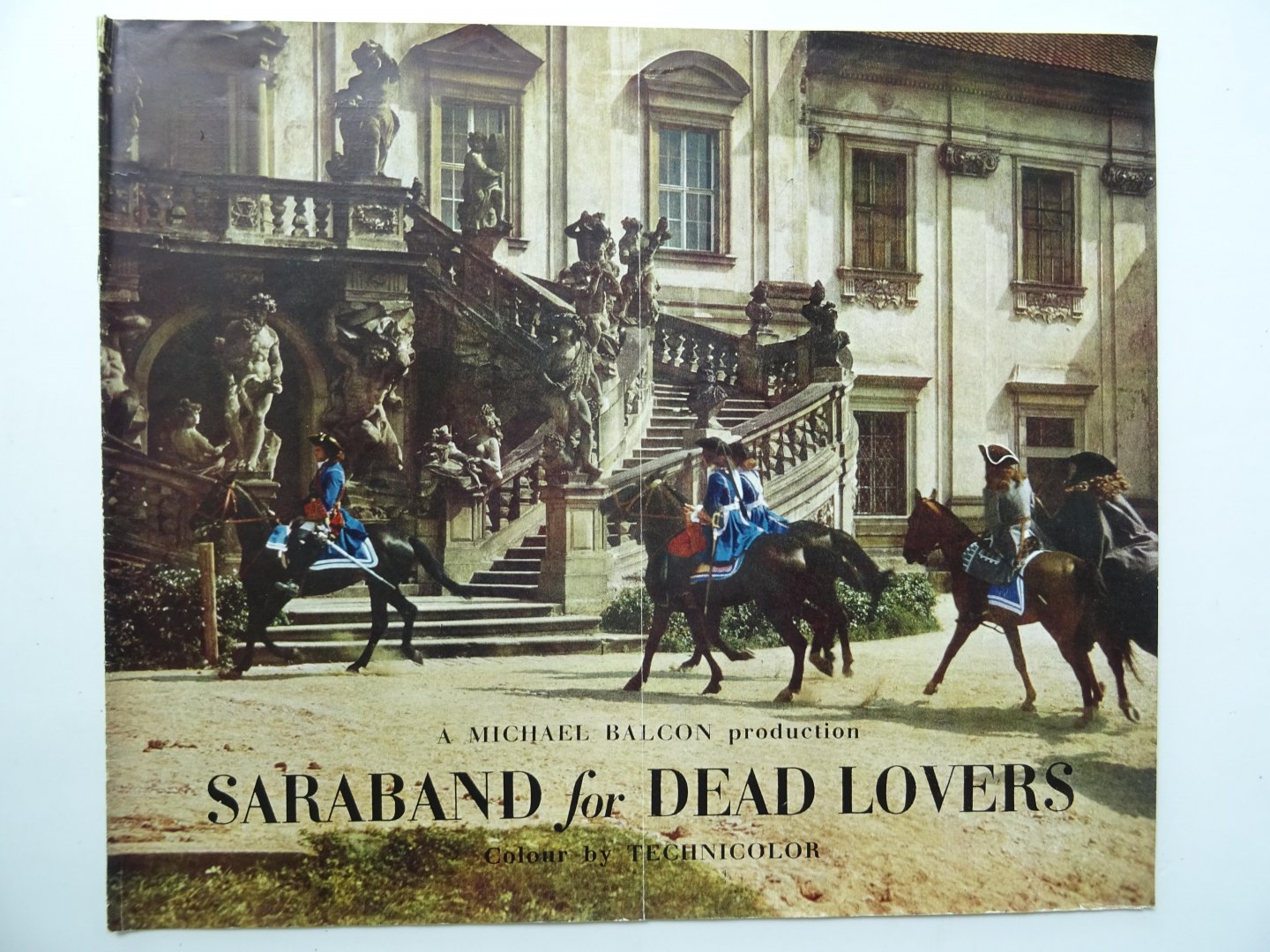 Redactie. - Affiche / reclameblad film: Saraband for dead lovers. Starring Stewart Granger and Francoise Rosay. Eagle-Lion Distribution.