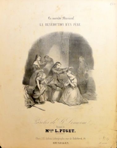 Puget, Loïsa: - La bénédiction d`un père. Paroles de G. Lemoine