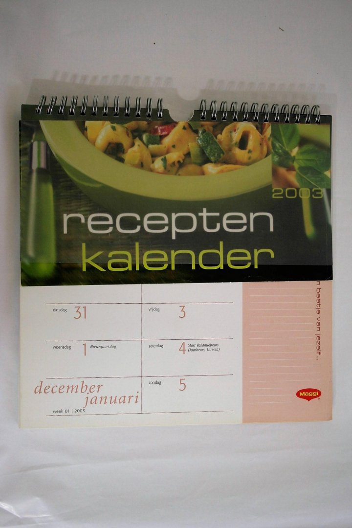 Diversen - Recepten Kalender 2003 Maggi (3 foto's)