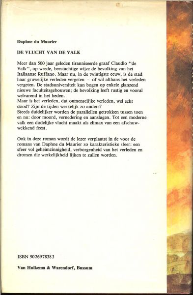 Maurier, Daphne du  ..  Vertaling Hansje Hansenberg  .. Omslagontwerp P.A.H. van der Harst - De vlucht van de valk