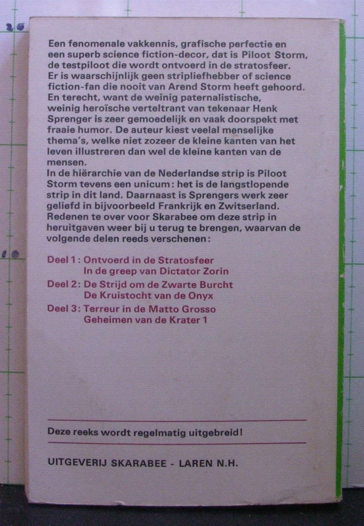 Sprenger, Henk - piloot Storm - 3 - terreur in de Matto Grosso, geheimen van de krater 1