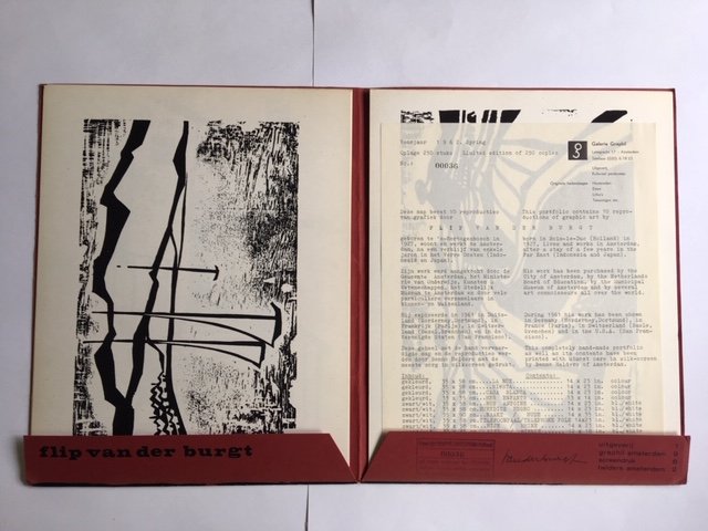 Burgt, Flip van der - Map met 10 reproducties van grafiek door Flip van der Burgt / Portfolio with 10 reproductions of Graphic art by Flip van der Burgt