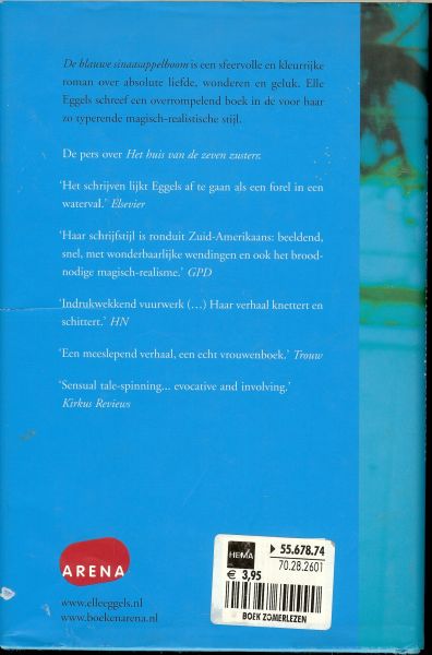 Eggels, Elle .. Omslagontwerp : Studio Jan Boer - De blauwe sinaasappelboom