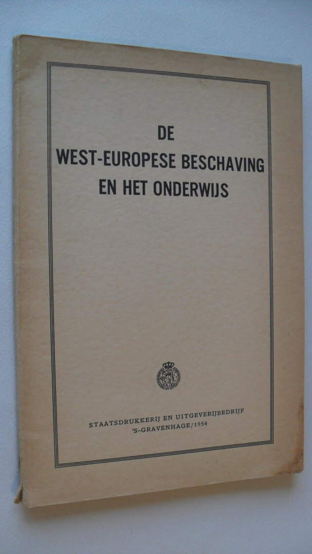 Joulia Pierre - De West-Europese beschaving en het onderwijs