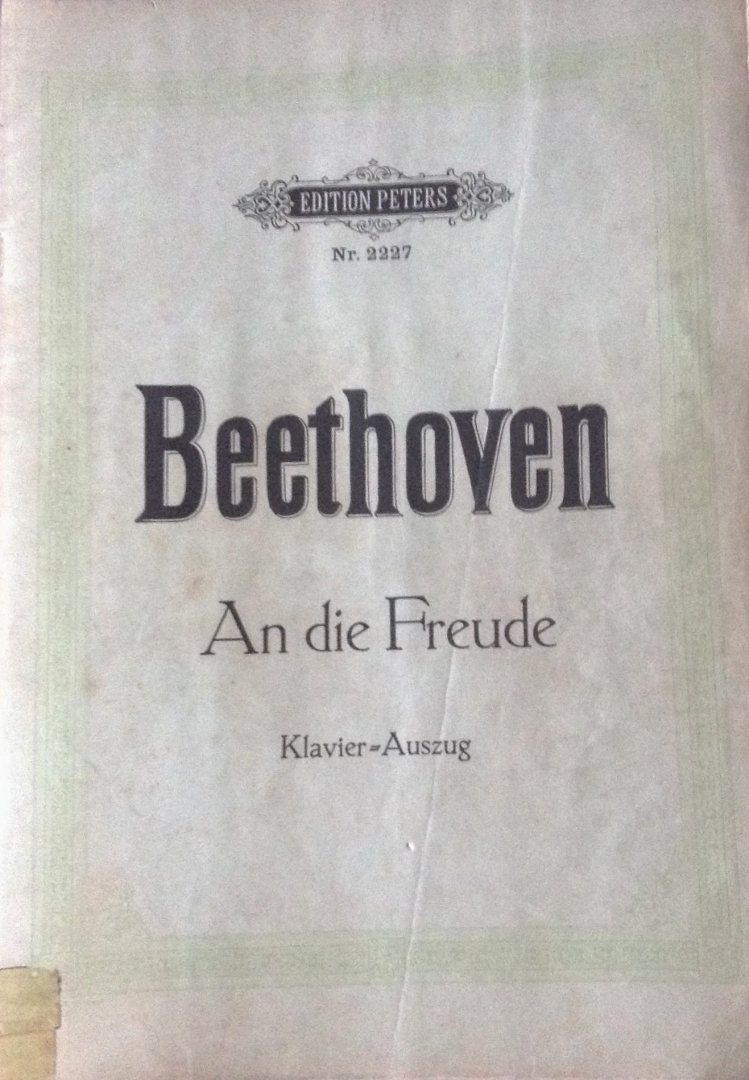 Beethoven, L. van - An die Freude Klavier - Auszug