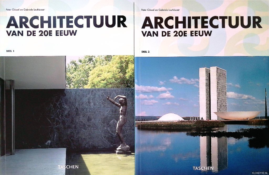Gossel, Peter & Gabriele Leuthauser - Architectuur van de 20e eeuw (2 delen in box)
