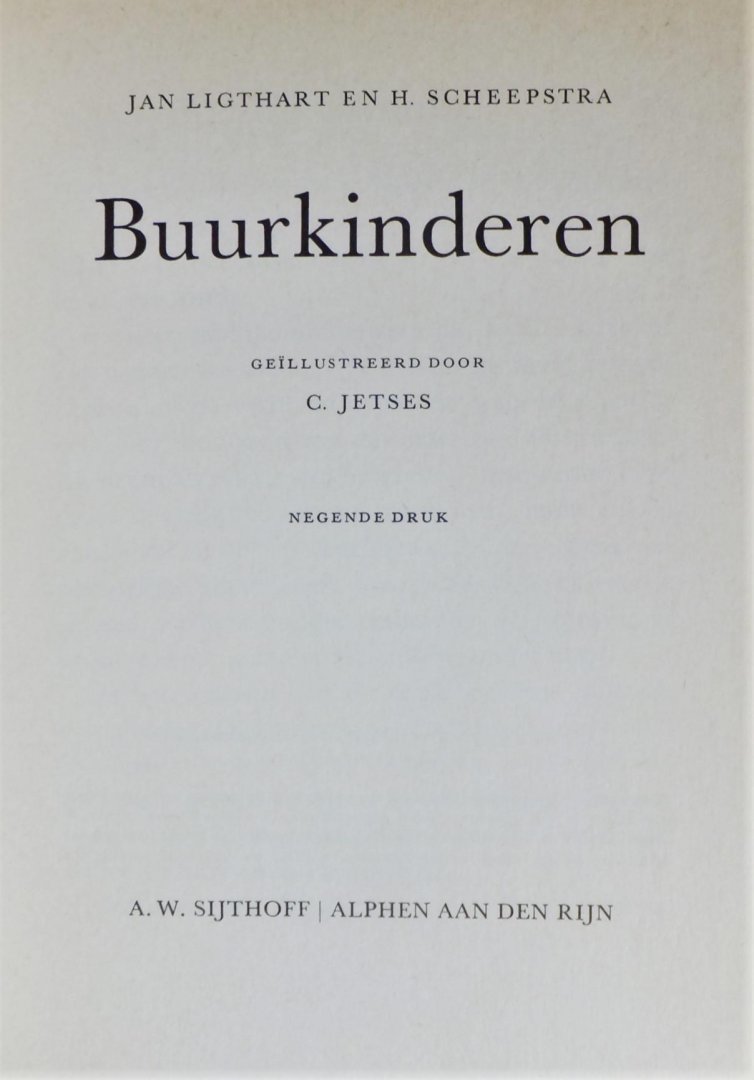 Ligthart, Jan & H. Scheepstra - BUURKINDEREN