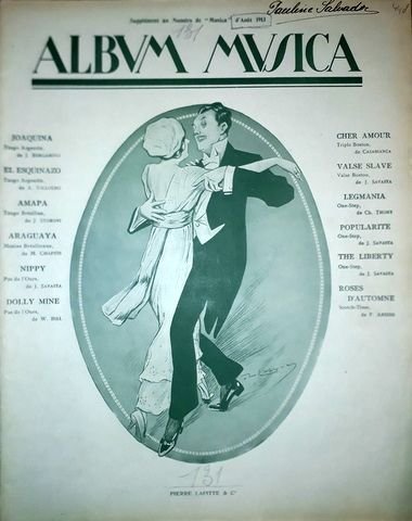  - Album Musica No. 131 (Supplément au numéro de "Musica" d`Août 1913)