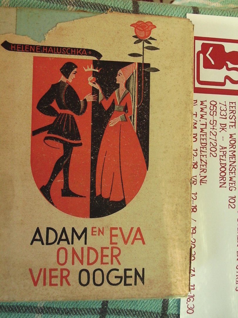 Haluschka, Helen - Adam en Eva onder vier ogen.  / Omslag en tekeningen van Ernst Dombrowski