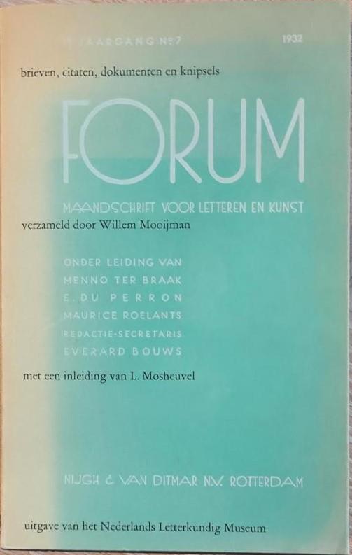 Mooijman, Willem - Mosheuvel, L. - Brieven, citaten, dokumenten en knipsels Forum