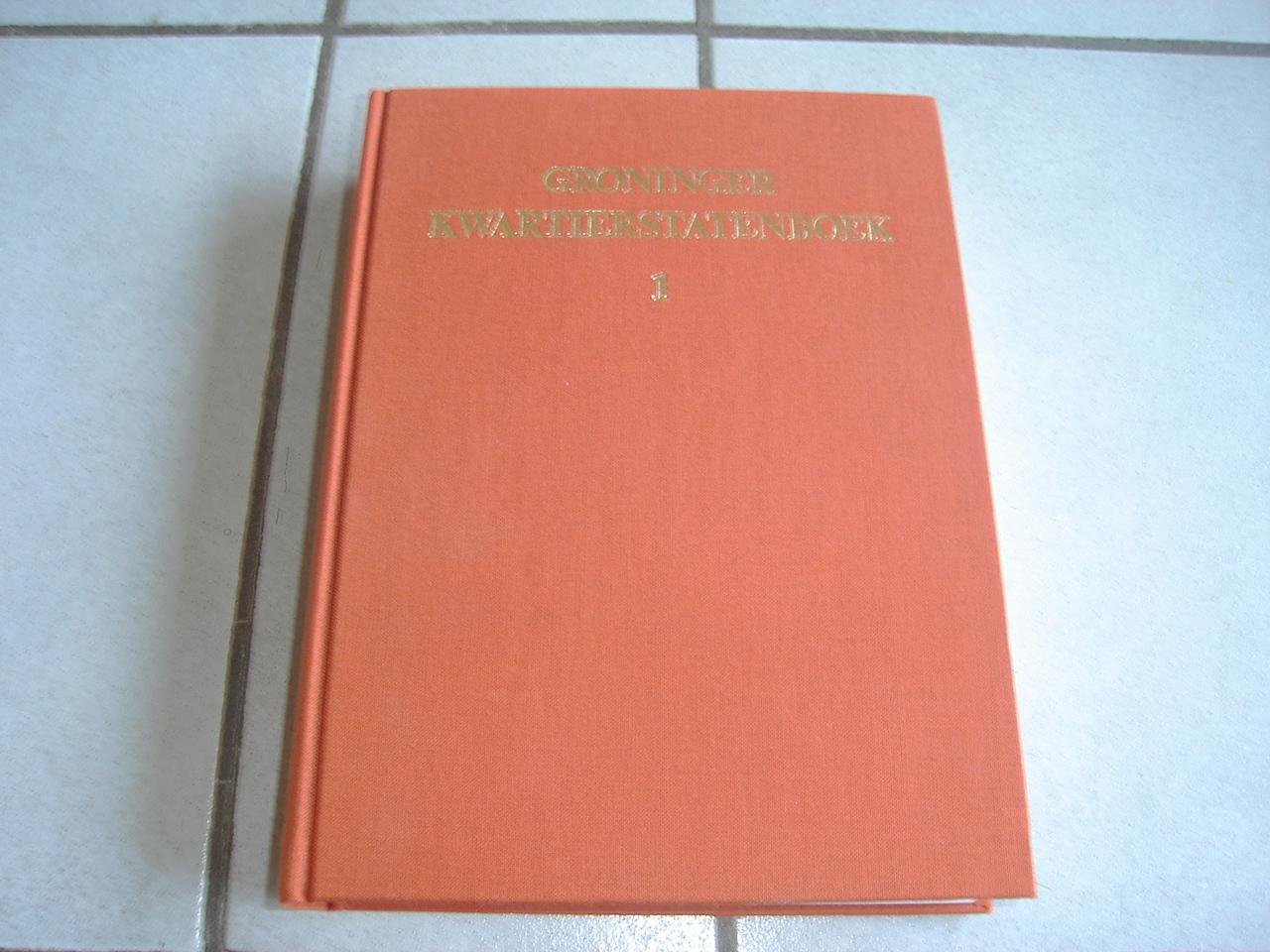 R.H. Alma en F.J Ebbens - Groninger kwartierstatenboek deel 1