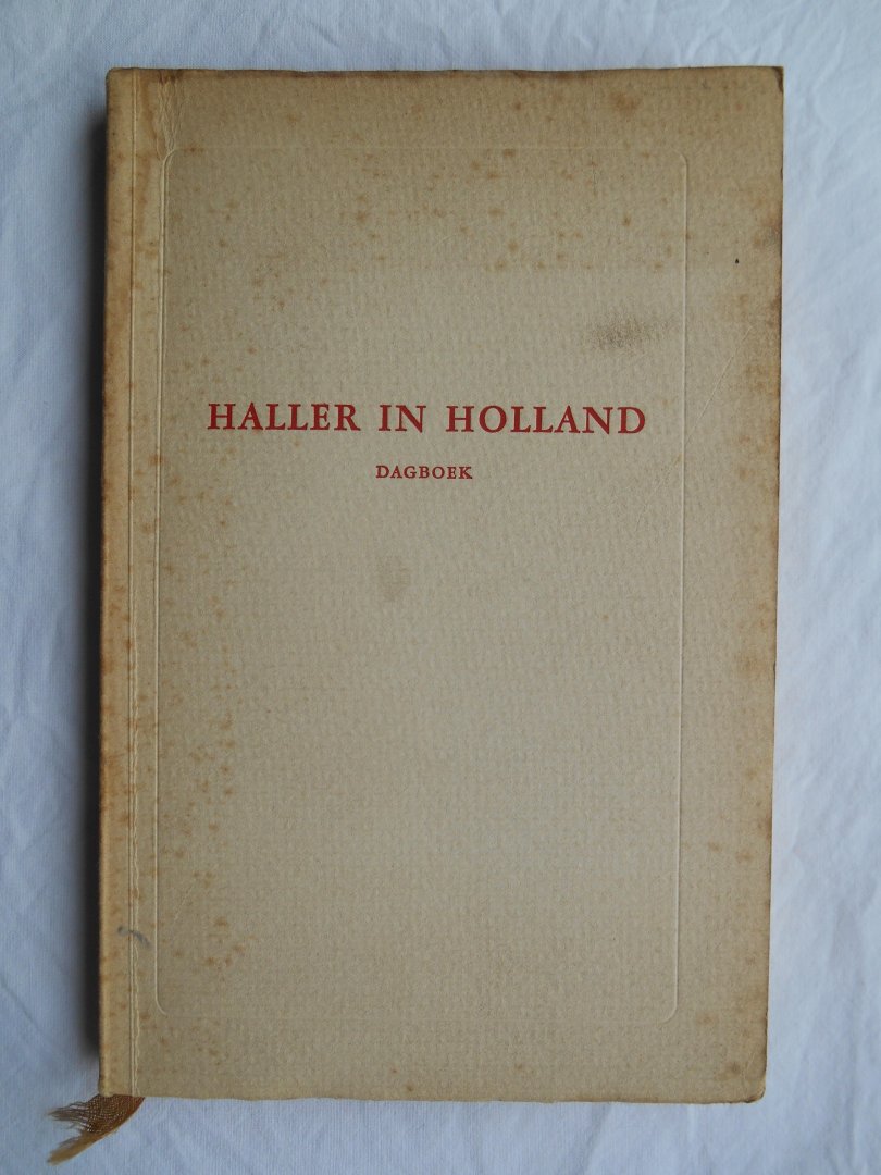Lindeboom, G.A. - Haller in Holland - dagboek