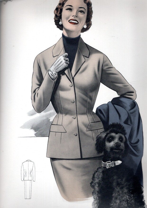 ATELIER SOGRA - Le tailleur moderne - Été 1955 - No. 110 - Le nouveau 'Lady-Look'.