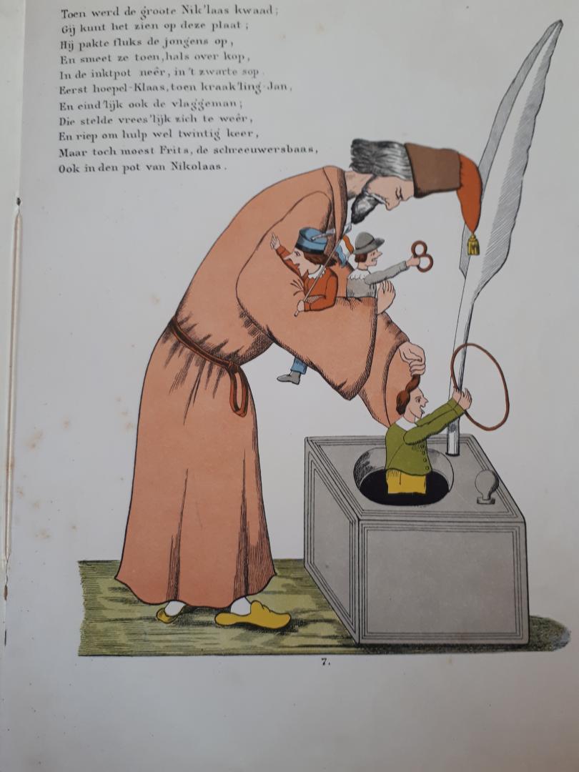 Razoux W.P. - Een aardig prentenboek met leerzame vertellingen naar het beroemde hoogduitsche kinderwerk "Der Struwelpeter"