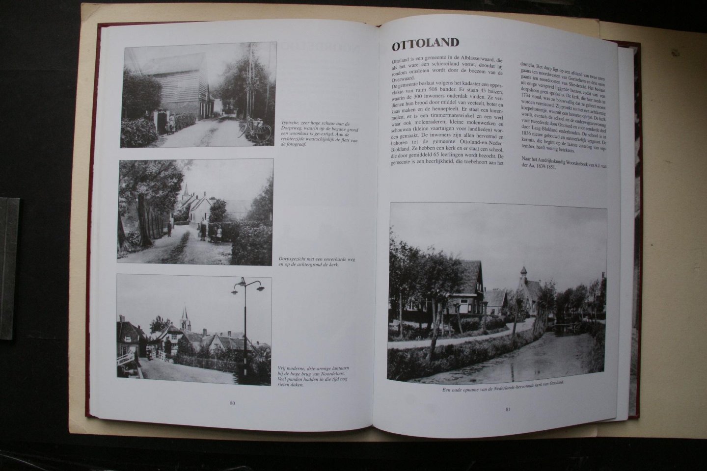 Aa, A.J. van der - aardrijkskundig woordenboek van A.J van der AA: Herinneringen aan Zuid-Holland tussen Merwede, Lek en Hollandse IJssel