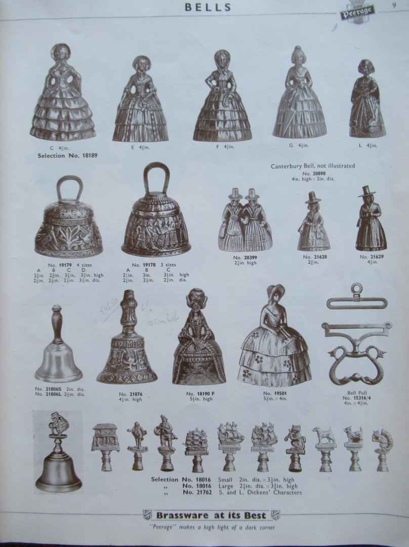 Pearson Page Jewsbury - Peerage Brassware at its best