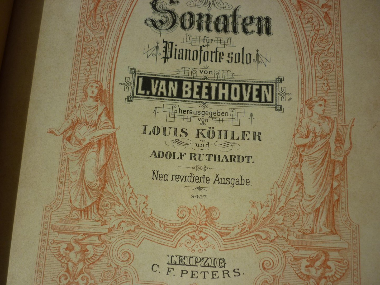 Beethoven; Ludwig von (1770 – 1827) - Sonaten fur Klavier zu 2 handen - Band 2, (herausgegeben von Louis Kohler und Adolf Ruthardt)